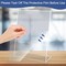 Wbtran Slanted Back Acrylic Sign Holder 5 x 7, Clear Tabletop Sign Holder, Acrylic Stands for Display 5 x 7, Plastic Paper Sign Holder for Office, Home, Restaurant (6 Pack)